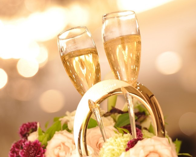 結婚式シャンパン